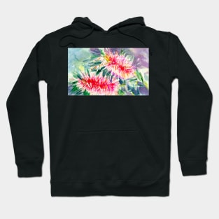 Pink Bottlebrush Rectangle Hoodie